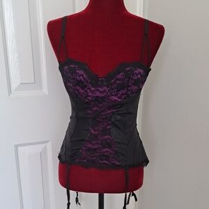 Black and Purple Lace Camisole